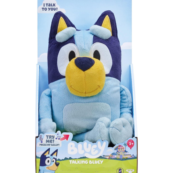 Bluey Large 30cm Talking Sounds Plush: Official Collectable Character Cuddly Jumbo Soft Toy