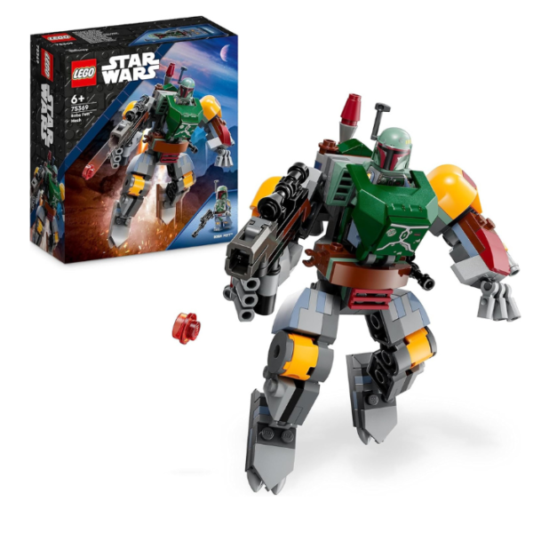 LEGO 75369 Star Wars Boba Fett Mech, Buildable Action Figure Toy with Stud-Shooting Blaster and Jetpack with Flick Shooter