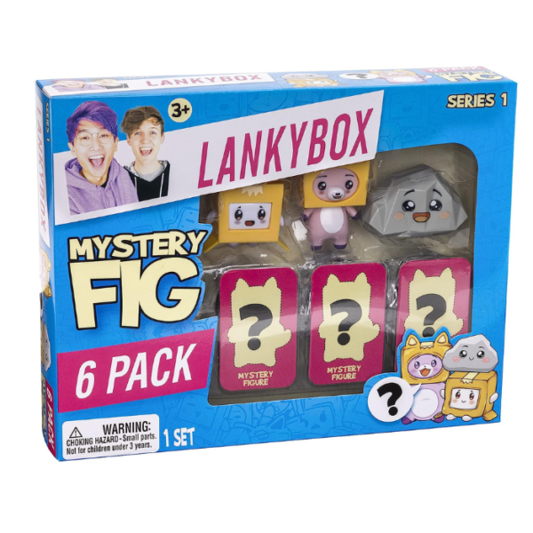 LankyBox Mystery Figure - 6 Pack. The Biggest Fans, 6 Of 10 Possible Figures Including Foxy